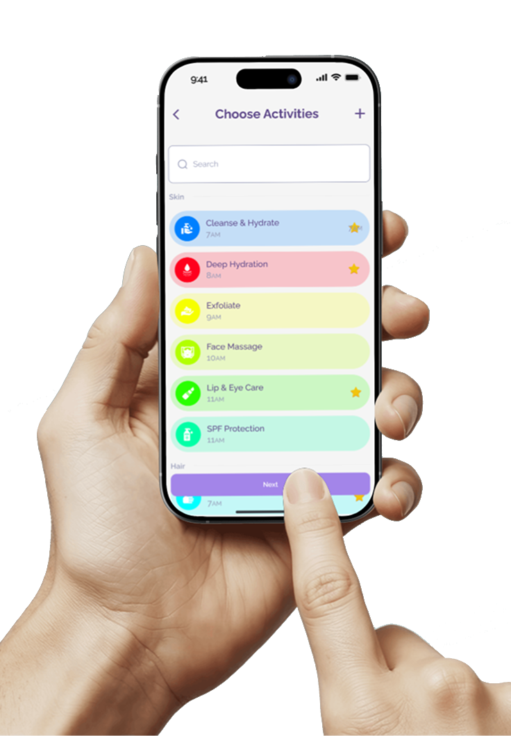 Personalized procedure recommendations in the app